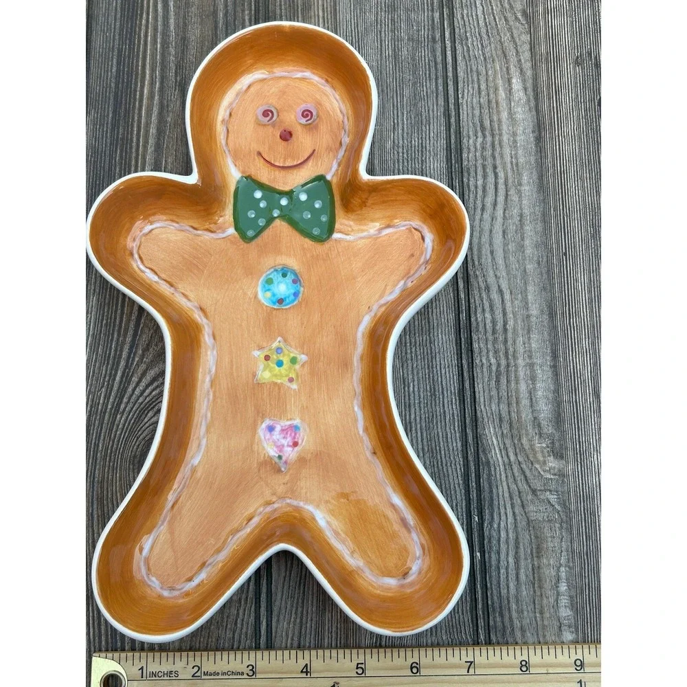 Home Interiors 2004 Home Co Gingerbread Man‎ Baking Serving Dish Oven Micro Safe